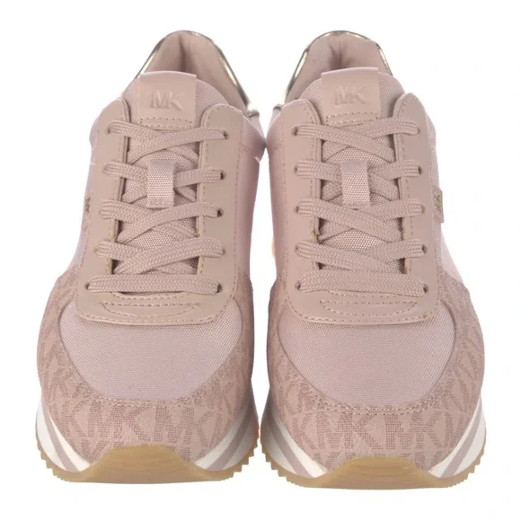 Michael Kors Pink and Gold Sneakers with Minimalist Design - Picture 2 of 5